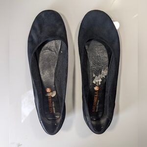 Merrell Select Fresh Black Suede Ballet Flats Women’s 7.5 Comfort Slip-On Shoes